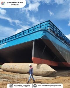 Undocking Kapal BG. INDO MARITIM Berjalan Sukses di Galangan PT. Panambea Jaya Shipyard